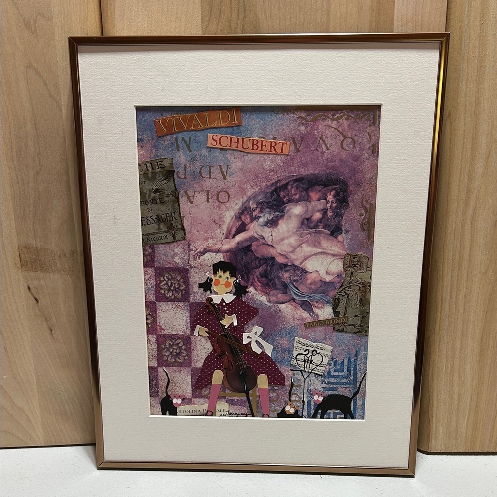 Claudette Castonguay Art Print with Musical Theme made in Québec